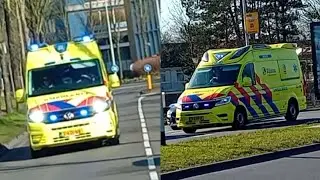 [Fiammhoorn[ A1, volkswagen Crafter ambulances van Kijlstra ambulancezorg in Leeuwarden.