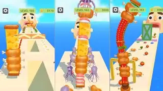 Sandwich Run race:game level 161-170 Complete Walkthrough#sanwichrunner#walkthrough