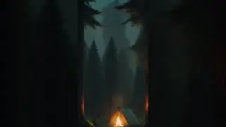 Stop Scrolling Traveler #campfire #audio #whitenoise #relax #stop #ai #bonfire