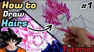 how to draw black goku hair #1 TUTORIAL #art #video #goku #blackgoku #drawing #sketch #part1
