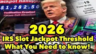 2026 IRS Slot Jackpot Threshold! What You Need to Know! WATCH THIS VIDEO! #casino #slots 
