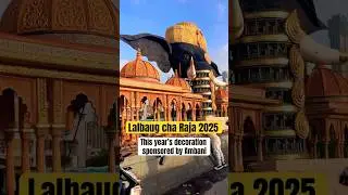 Lalbaug cha Raja decoration 2025 😱 #lalbaughcharaja #shorts #ytshorts