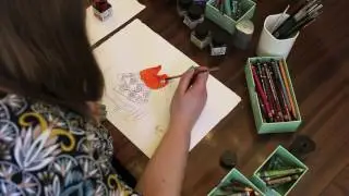 #IBW2016 Children's Picture Book winner Emily Mackenzie draws Stanley