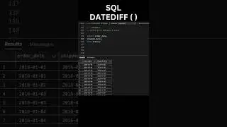 DATEDIFF Function in SQL Server | SQL Date Functions #short #sqlbasics #ai #ml #datascience