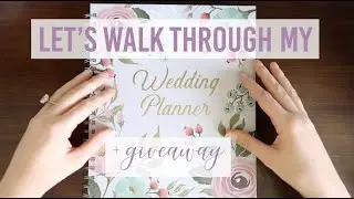 THE WEDDING PLANNER THAT I'M USING | + giveaway!