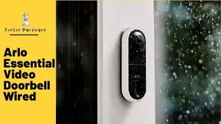 Essential Video Doorbell Wired, HD Video, 180&deg; View, Night Vision, Wi-Fi - Arlo