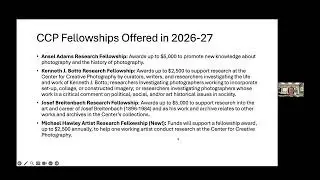 CCP Fellowship 2026 Virtual Information Session