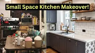 Ultimate Small Space Kitchen Makeover | Space Saving Tips & Smart Storage Hacks