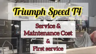 Triumph Speed T4 2025 First service cost | my Speed T4 #TriumphService #triumph #speedt4