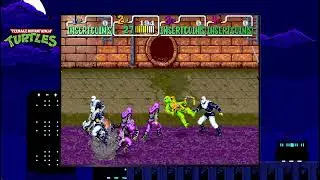 Teenage Mutant Ninja Turtles  Arcade Game Stage 2 Nightmare Mode Gameplay