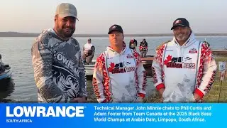 John Minnie chats to Phil Curtis & Adam Foster from Team Canada at the 2025 Black Bass World Champs