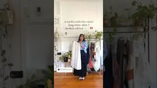 6 outfits with the cutest flowy skirt / modest edition 🤍✨
