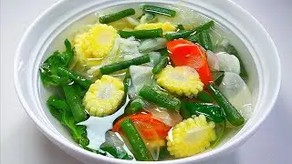 RESEP SAYUR BENING YANG KUAHNYA SEGAR BANGET, CUMA PAKE BAHAN INI ‼️