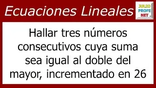 Ecuaciones de primer grado con una incógnita | Problema 8 #julioprofe