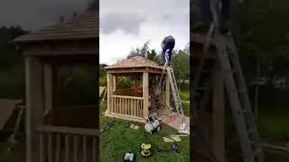 You will want to see this! Bespoke Hexagonal Gazebo build-WoodMines