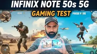 Infinix Note 50s 5G Free Fire & BGMi Test With 90.FPS Gaming Review 