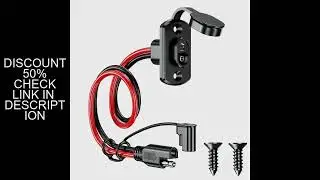 SAE Quick Connector Harness  12AWG 30CM Waterproof SAE Extension Cord Sidewall Port for Solar Panel