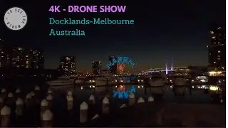 Drone Show: Summer Night - Docklands - Melbourne, Australia 2022