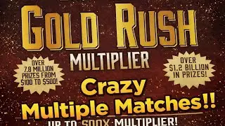 Crazy $50 500x Florida Lotto - Gold Rush #scratchers #scratchofftickets #fun
