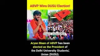 🚨ABVP Wins DUSU Election!🔥#breakingnews #viralnews