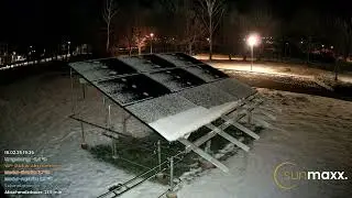 Schnee abschmelzen bei PVT-Anlage &middot; Daten vom 16.02.2025