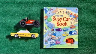 Pull-Back Busy Car Book - Kid's Book 