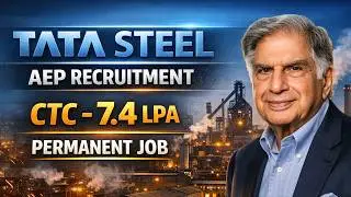 TATA STEEL AEP Recruitment | CTC - 7.4 LPA | Freshers Bumper Vacancies #rishabhsir #tatasteel
