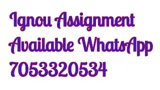 Ignou Solved Assignment TS 6