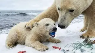 A Polar Bear Cub Choked on Plastic &mdash; His Mother Ran to Humans for Help | Animal Rescue Short Film