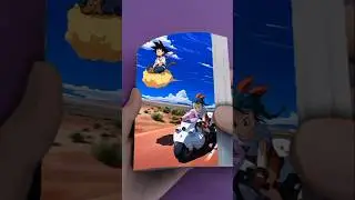 Land and Air to search for dragon Ball Flip Book #flipaclip #flipbook #shortvideo #dragonball