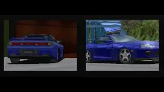 Gran Turismo 1 - Blue Battle (GTO vs Supra)