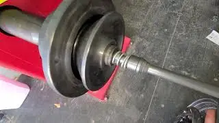 Modified motorcycle wheel balancer adapter