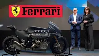 2026 Ferrari HF355 Unveiled || World's First V8 Engine Motorcycle!!