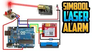 GSM Home Security Alarm System | Arduino TripWire Alarm | Arduino LASER Security System