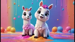 Oops! The Baby Llama Spilled the Colors | Nursery Rhymes for Kids & Baby Songs