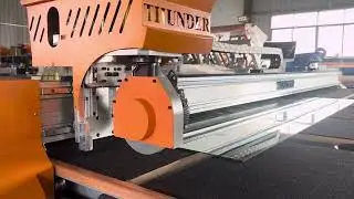 Russian customer order, tested and ready to ship. Thunder 3728 all in one glass cutting machine.
