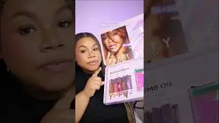 Fenty Lip Oil Swatches and OMG!! #makeupshorts