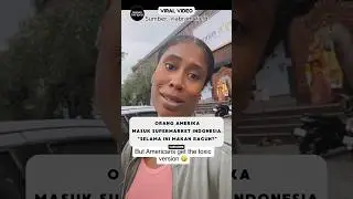 Orang Amerika Sadar Makan Racun Pas Masuk Supermarket Indonesia⁉️ #reaksibule #shorts #viralvideo