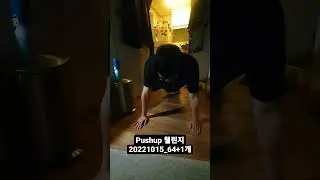 #pushupchallenge 20221015_64+1개