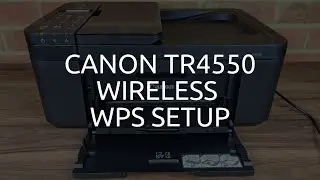 Canon TR4550 Wireless / WiFi WPS Setup