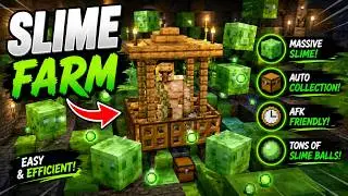 Ферма слизней | Без чанка слизня | Minecraft 1.21+