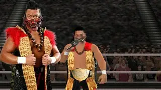 SHINGO TAKAGI (NJPW) CAW TEXTURE WITH IWGP WORLD HEAVYWEIGHT CHAMPIONSHIP - WWE SVR 2011 PSP