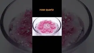Rose Quartz Blooming in Water #crystals #science #shorts