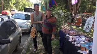 Tensor Ring Test with Shang at Nimbin Market with Sacred Knowledge Energy Tools