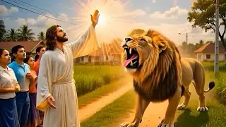 Dangerous Lion Entered the Village 😱 | Jesus Saved Everyone ✝️ God message Now god message 