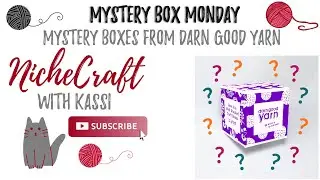 🧶Mystery Box Monday Darn Good Yarn Mystery Box Unboxing! 🧶| Nichecraft with Kassi | 📦 April 2022