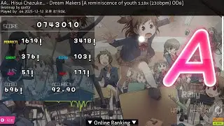 [ osu!mania ] AA... Hisui Chazuke... - Drem makers [A reminiscence of youth] 1.18x 92.90%