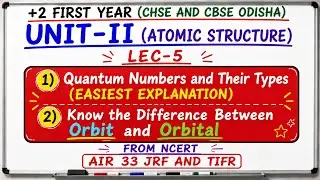 Quantum Numbers Explained from Zero (Lec-5) #chseodisha #cbsechemistry #jee #neet #atomicstructure