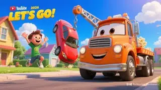 Tow Truck Song for Kids 🏗️ Help is on the Way! | Vehicles & Rescue Trucks Cartoon for Toddlers