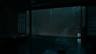 Peaceful Rain Sounds in a Deep Forest (No Ads) 🌧 | Dark Bedroom Ambience for Sleep & Relaxation